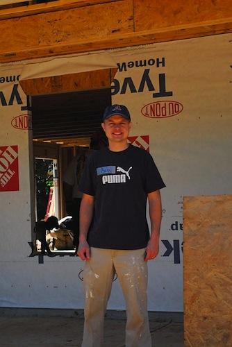 Ben Persons at week four of this year's Habitat build in Marietta, GA